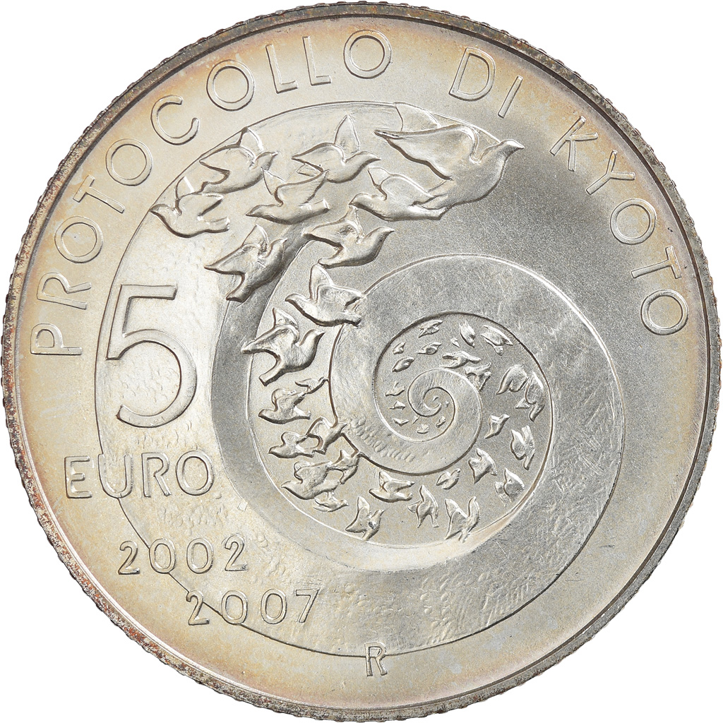 Italie, 5 Euro, 2007, Rome, FDC, Argent, KM:291