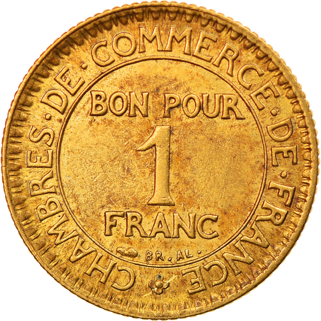 Coin, France, Chambre de commerce, Franc, 1923, Paris, 