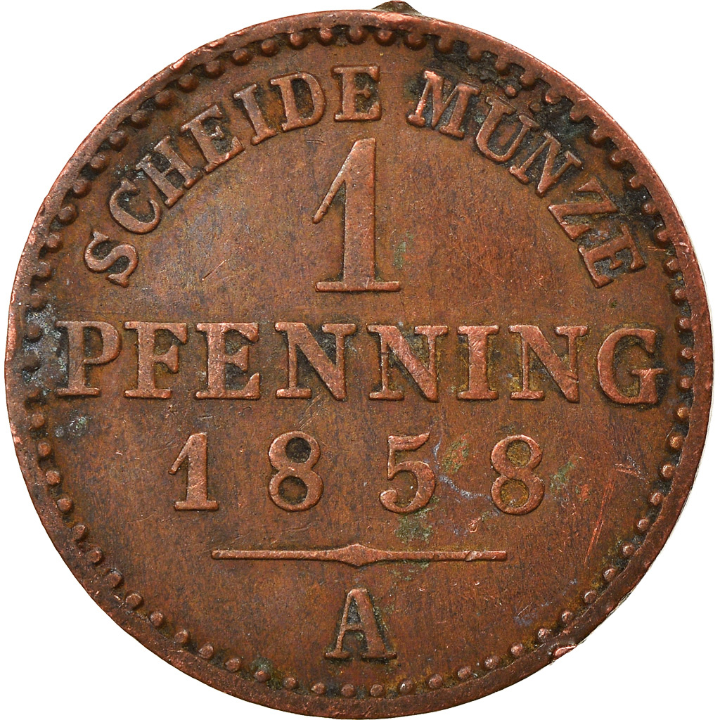 Coin, German States, SAXE-WEIMAR-EISENACH, Karl Alexander, Pfennig, 1858