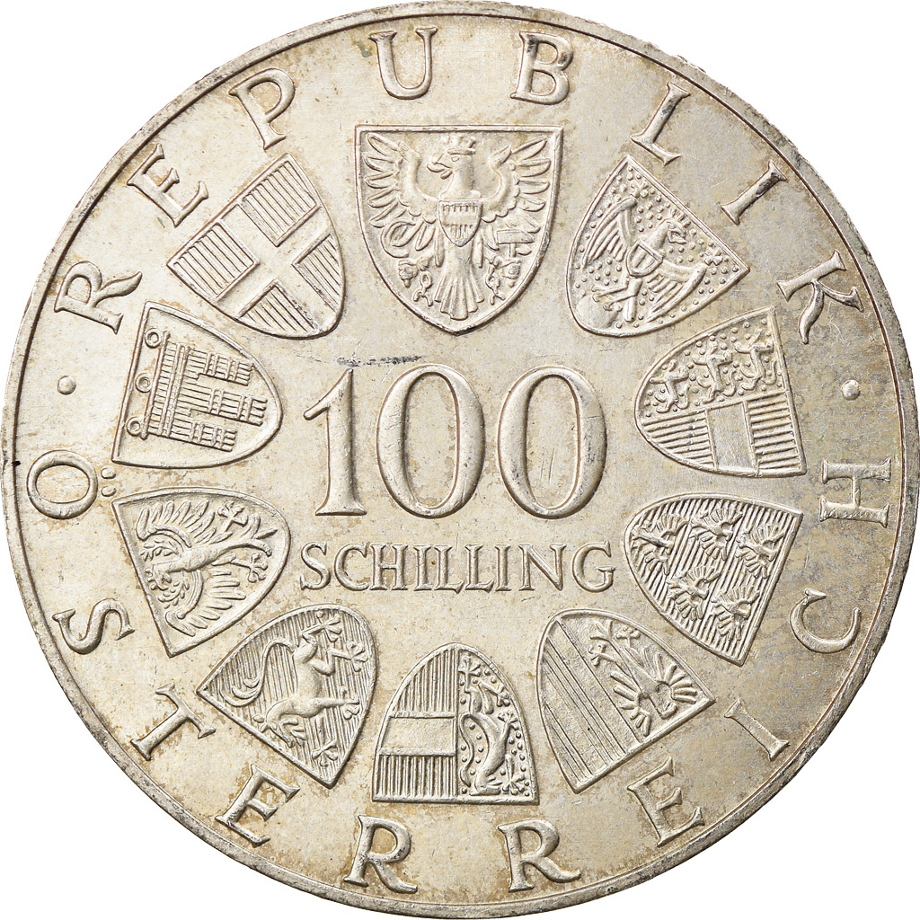 Coin, Austria, Centre International, 100 Schilling, 1979, , Silver