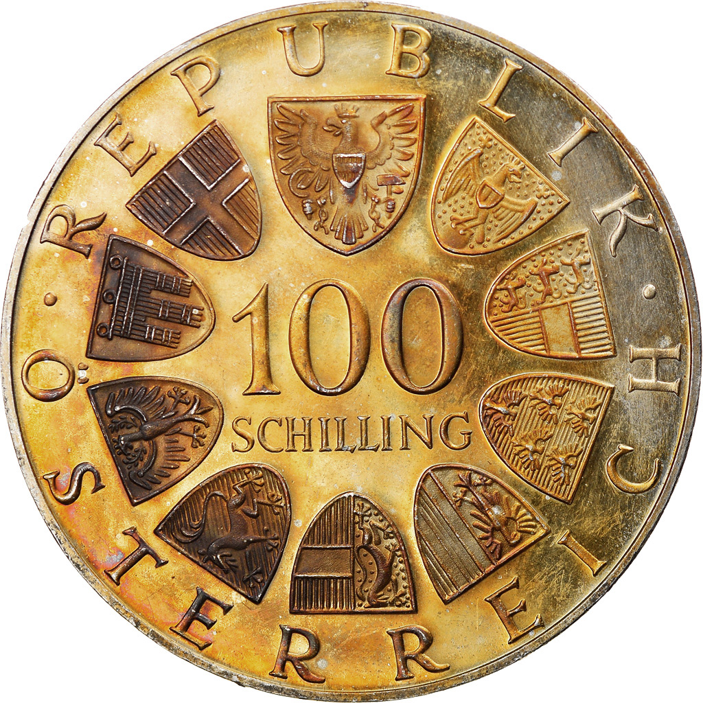 Coin, Austria, 100 Schilling, 1976, Proof, , Silver, KM:2926