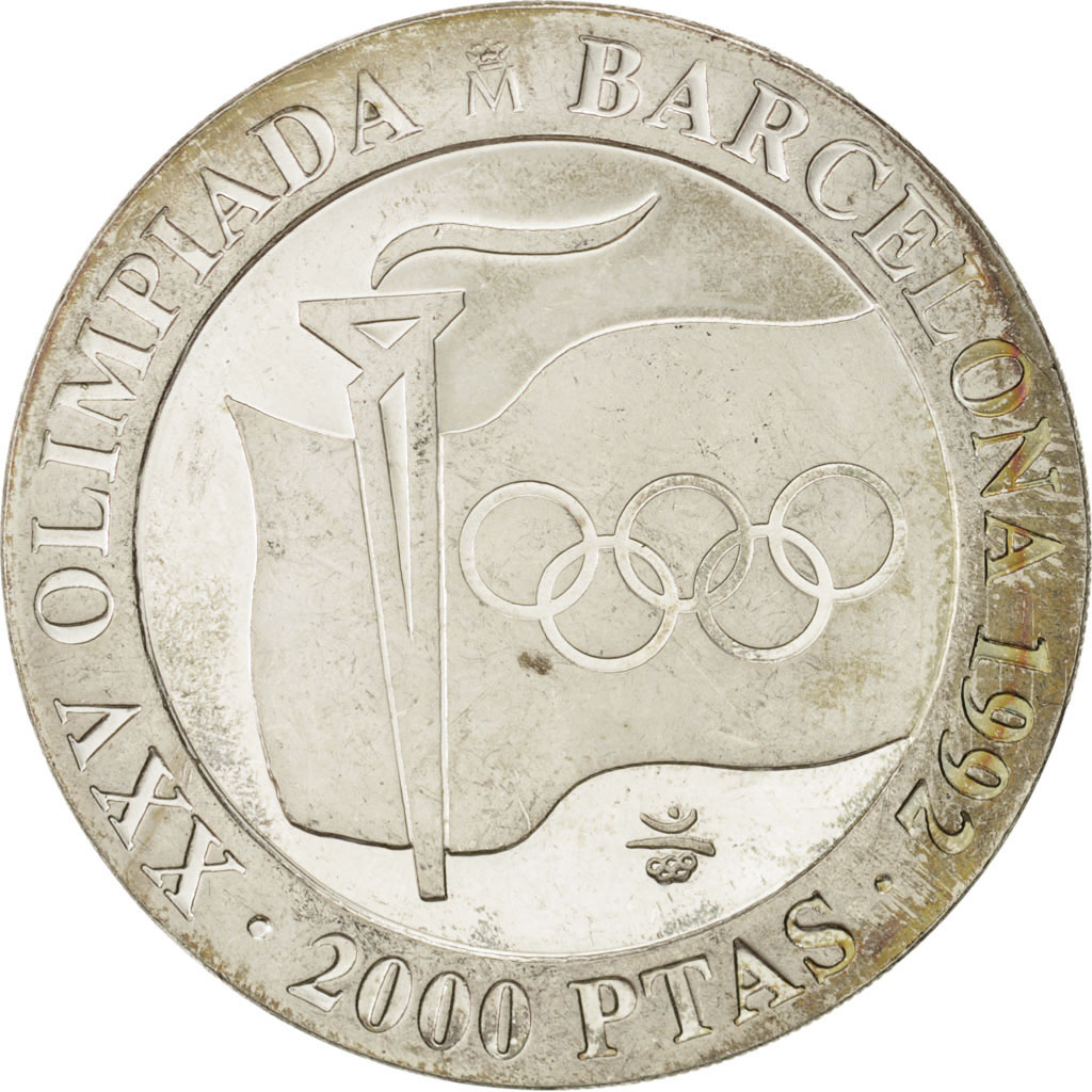 Coin, Spain, Juan Carlos I, 2000 Pesetas, 1991, , Silver, KM:887