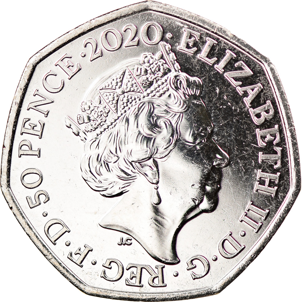 Coin, Gibraltar, 50 Pence, 2020, Brexit, , Copper-nickel