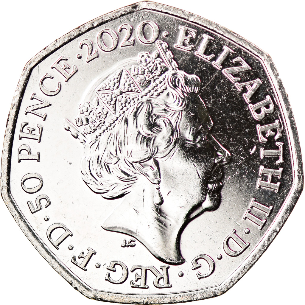 Coin, Gibraltar, 50 Pence, 2020, Brexit, , Copper-nickel
