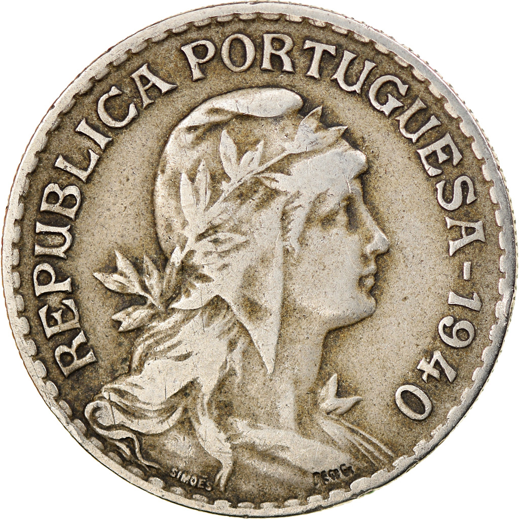 Coin, Portugal, Escudo, 1940, , Copper-nickel, KM:578