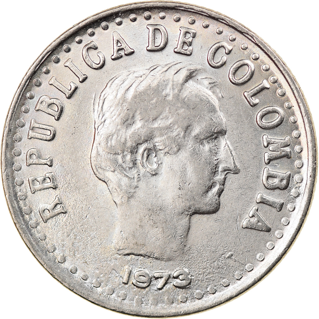 Coin, Colombia, 20 Centavos, 1973, , Nickel Clad Steel, KM:246.1