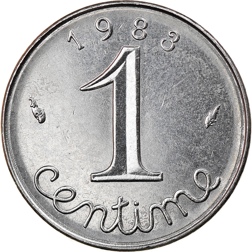 Coin, France, Épi, Centime, 1983, Paris, , Stainless Steel, KM:928