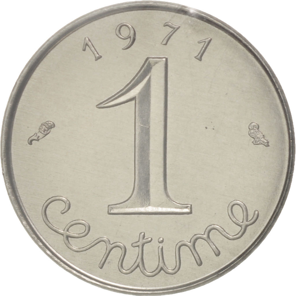 Coin, France, Centime, 1971, , Chrome-Steel, KM:P412, Gadoury:4.P1