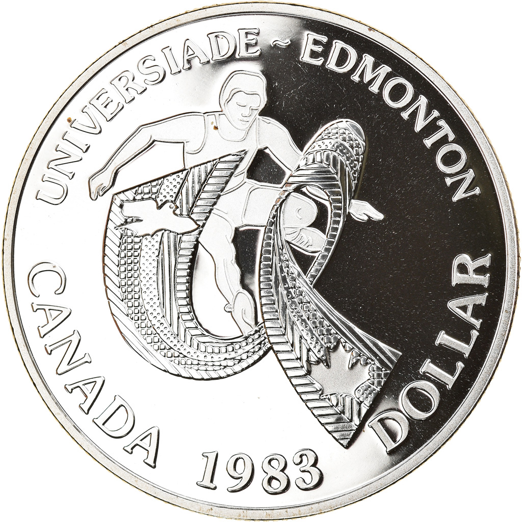 Coin, Canada, Elizabeth II, Dollar, 1983, Royal Canadian Mint, Ottawa, Proof