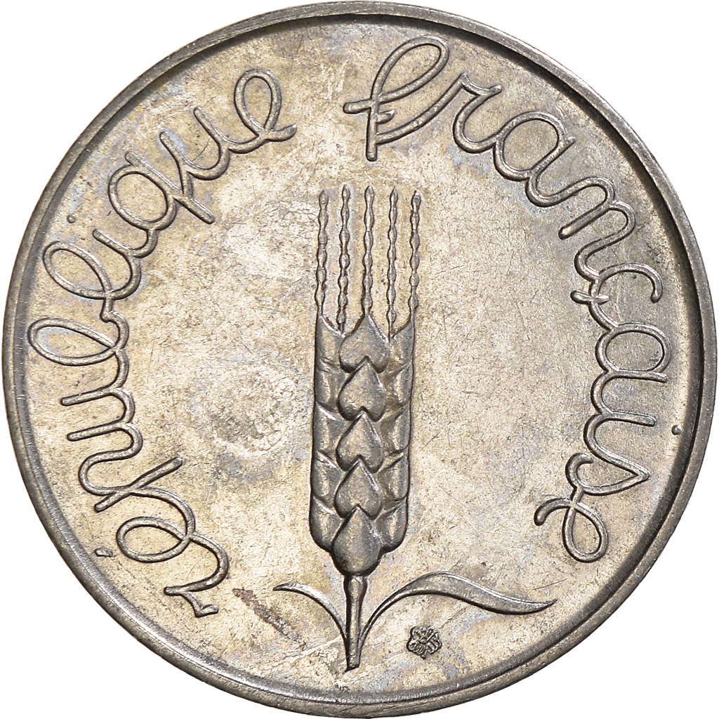 Moneda, Francia, 5 Centimes, 1963