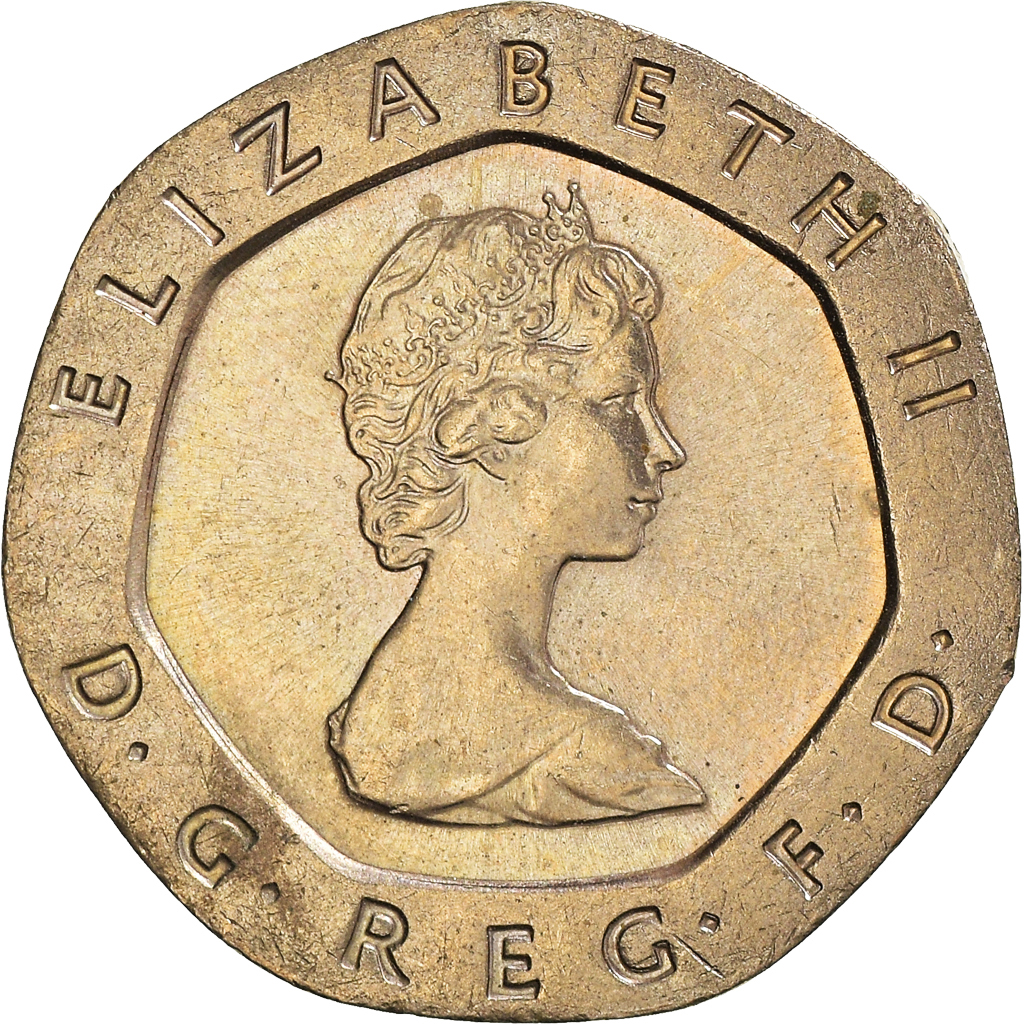 Moneda, Gran Bretaña, 20 Pence, 1982