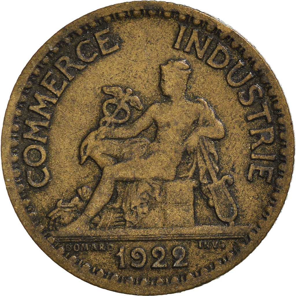 Moneda, Francia, Franc, 1922