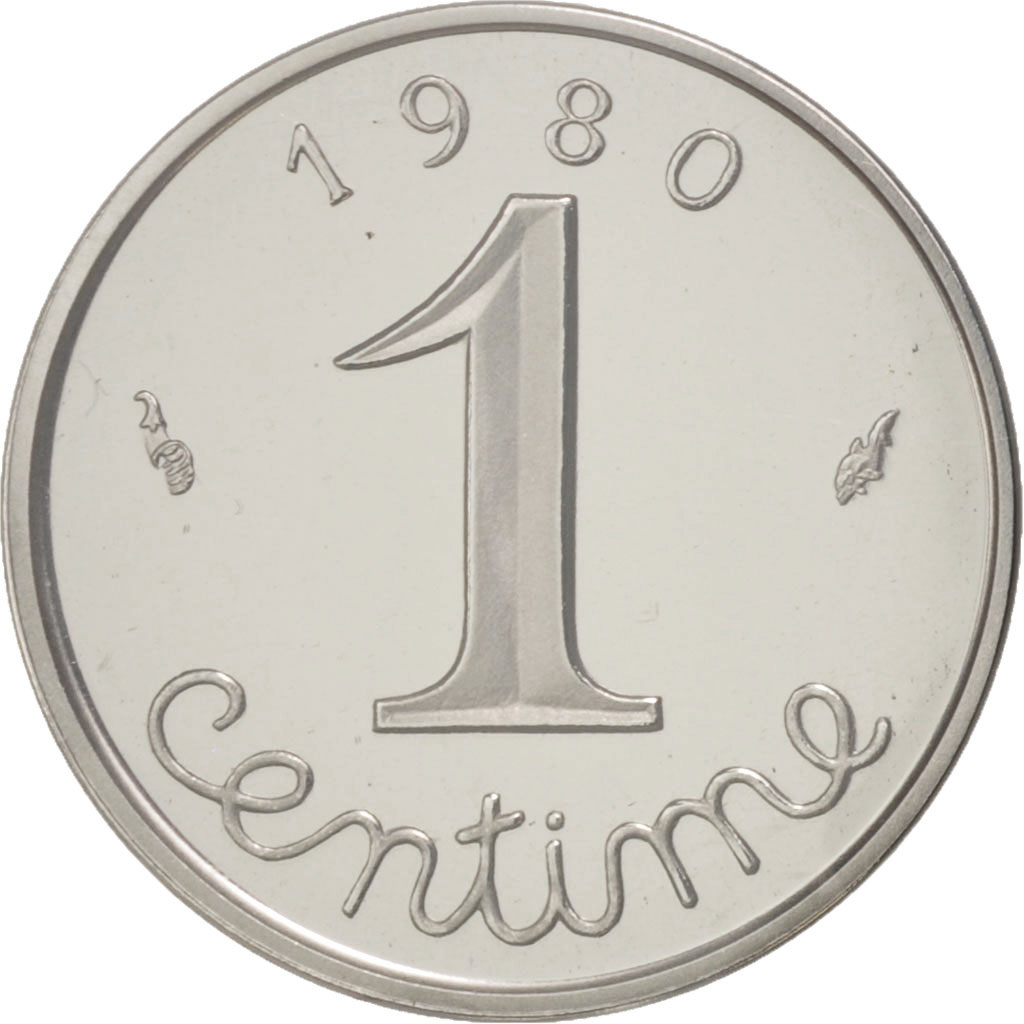 Coin, France, Centime, 1980, , Chrome Plated Steel, KM:P653