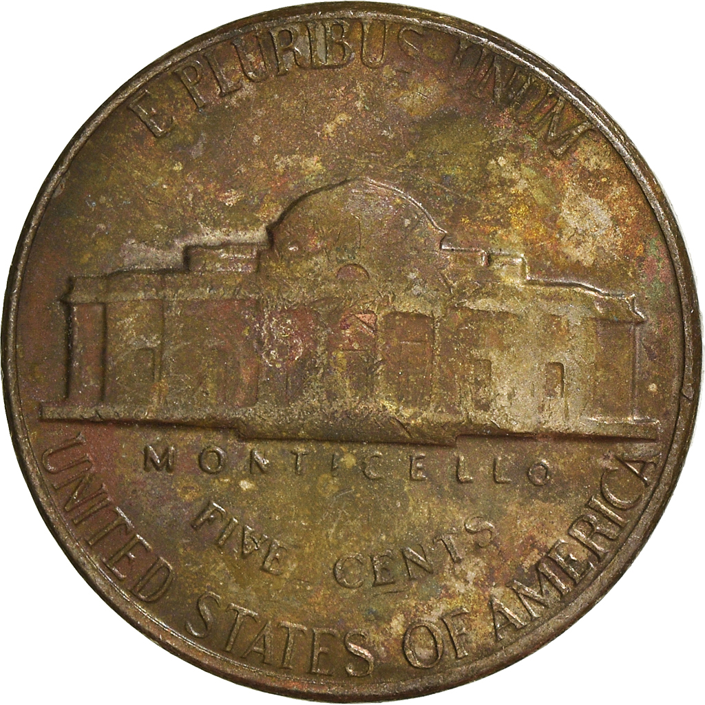 Moneda, Estados Unidos, 5 Cents, 1970