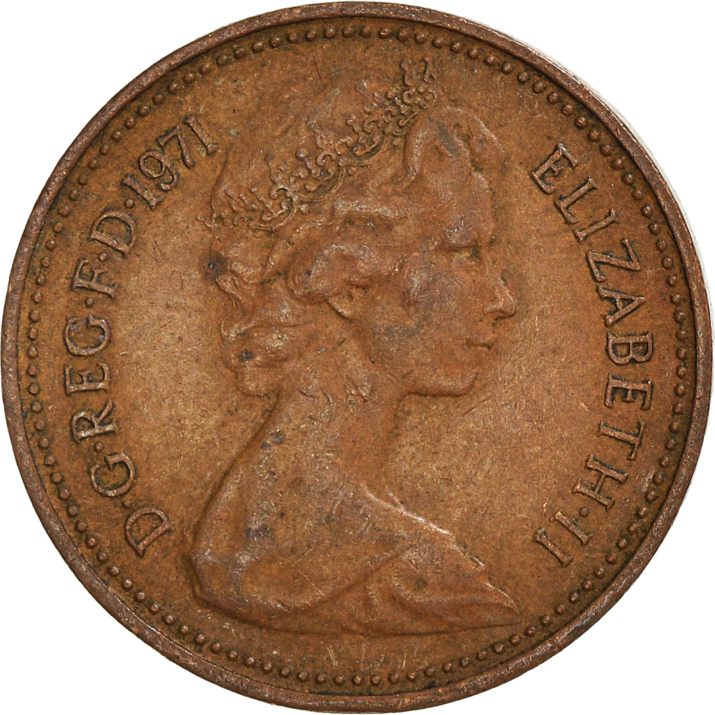Moneda, Gran Bretaña, New Penny, 1971
