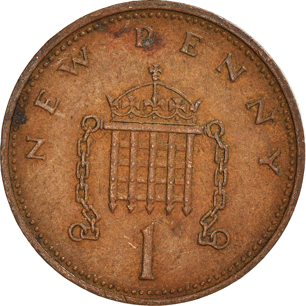 Moneda, Gran Bretaña, New Penny, 1971
