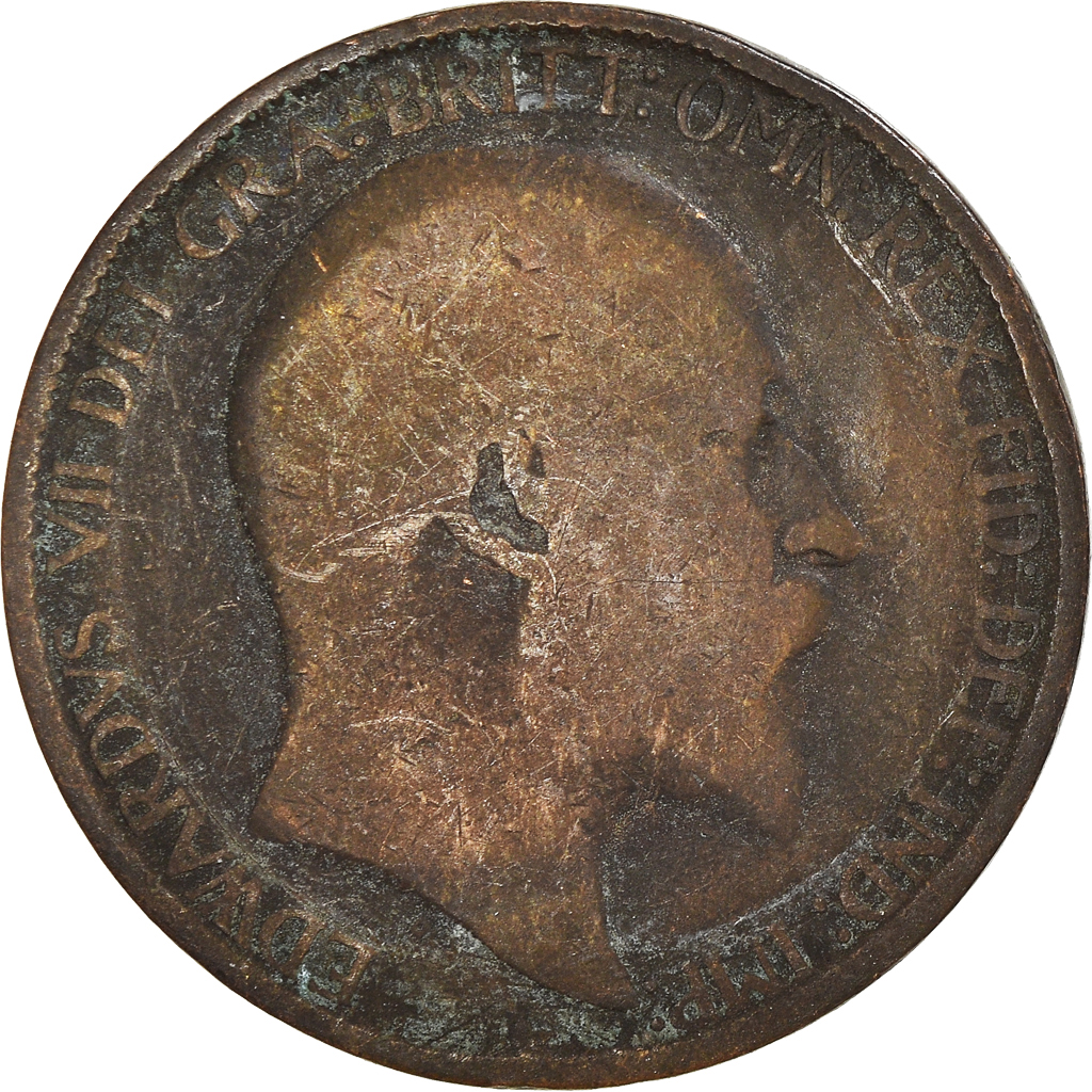 Moneda, Gran Bretaña, 1/2 Penny, 1907
