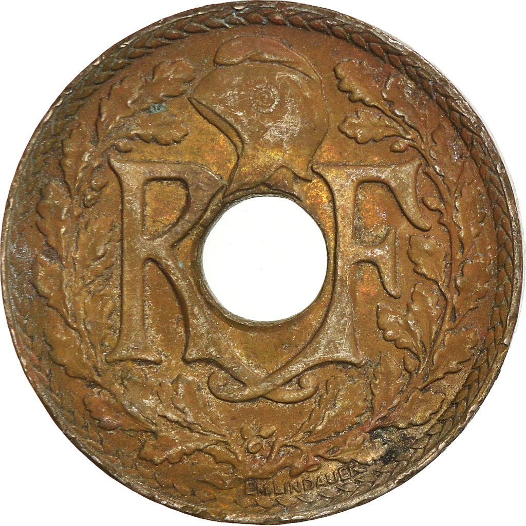 Moneda, Francia, 10 Centimes, 1936