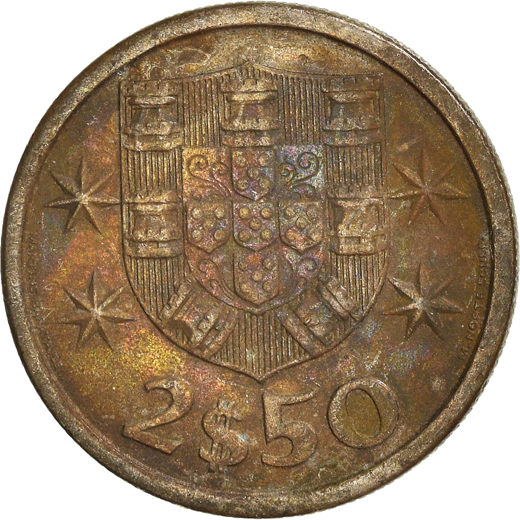 Moneda, Portugal, 2-1/2 Escudos, 1966