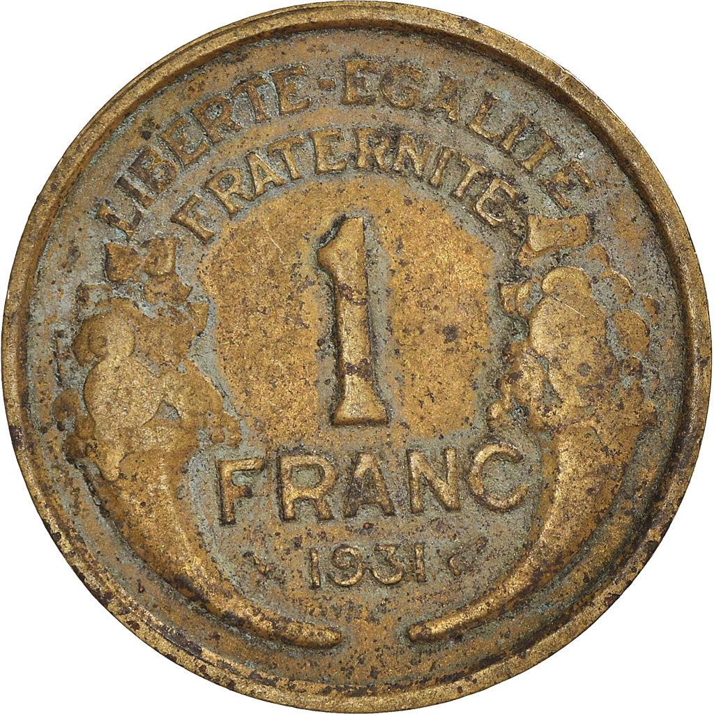 Moneda, Francia, Franc, 1931
