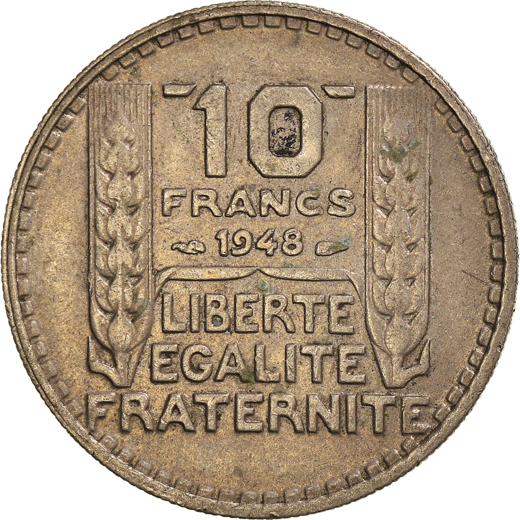 Moneda, Francia, 10 Francs, 1948