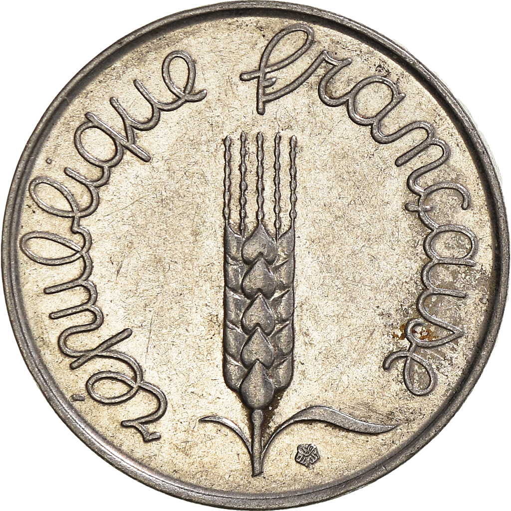 Moneda, Francia, 5 Centimes, 1963
