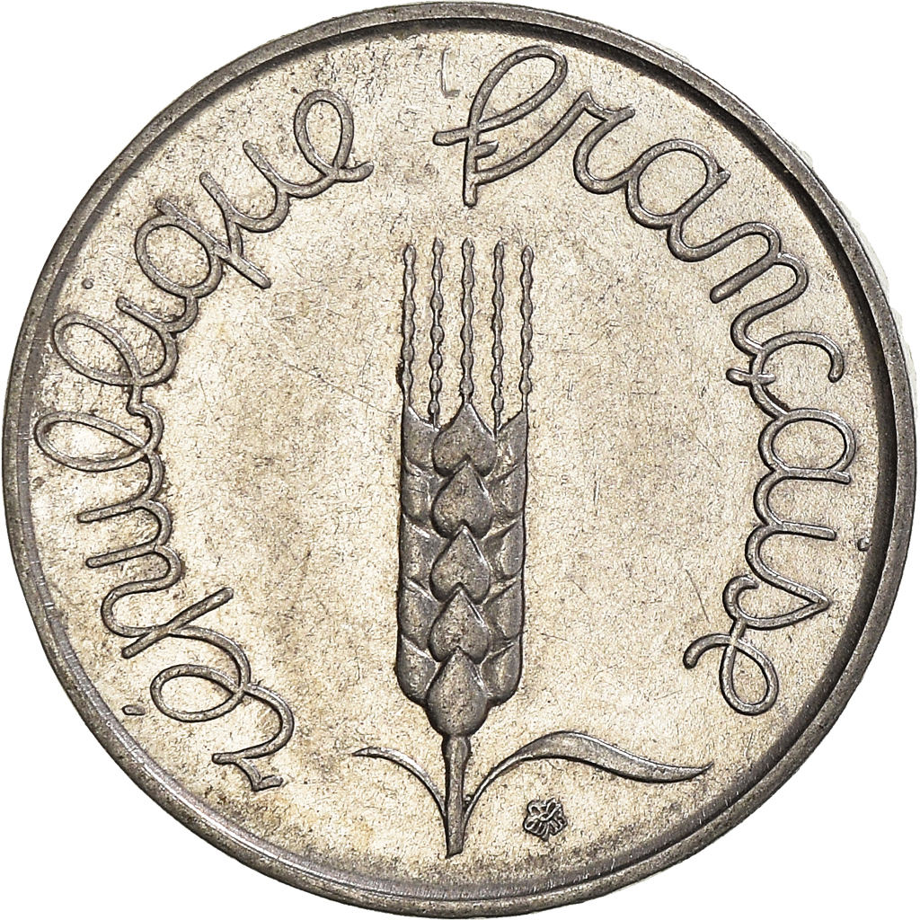 Moneda, Francia, 5 Centimes, 1964