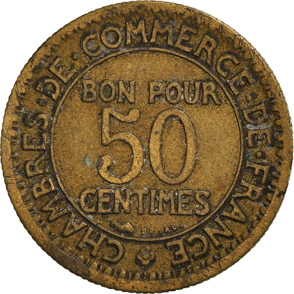 Moneda, Francia, 50 Centimes, 1927