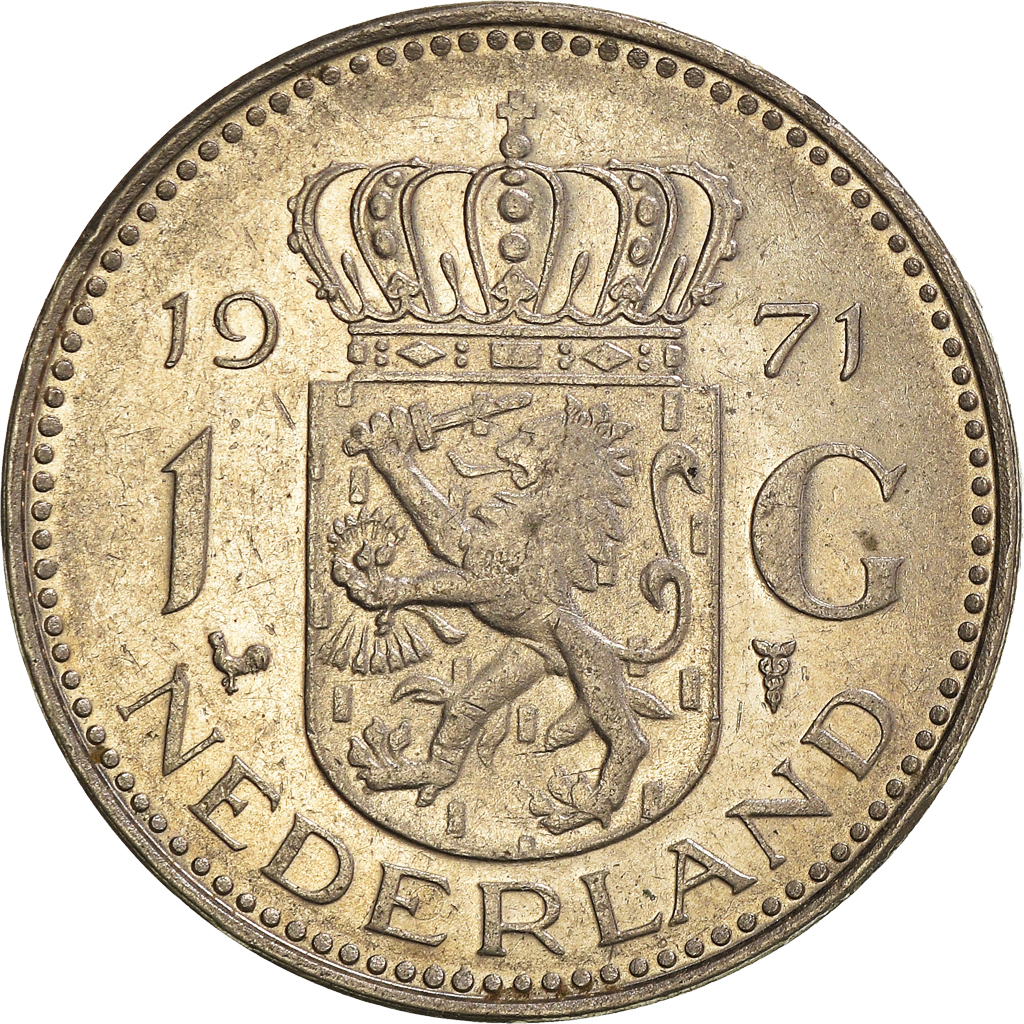 Moneda, Países Bajos, Gulden, 1971