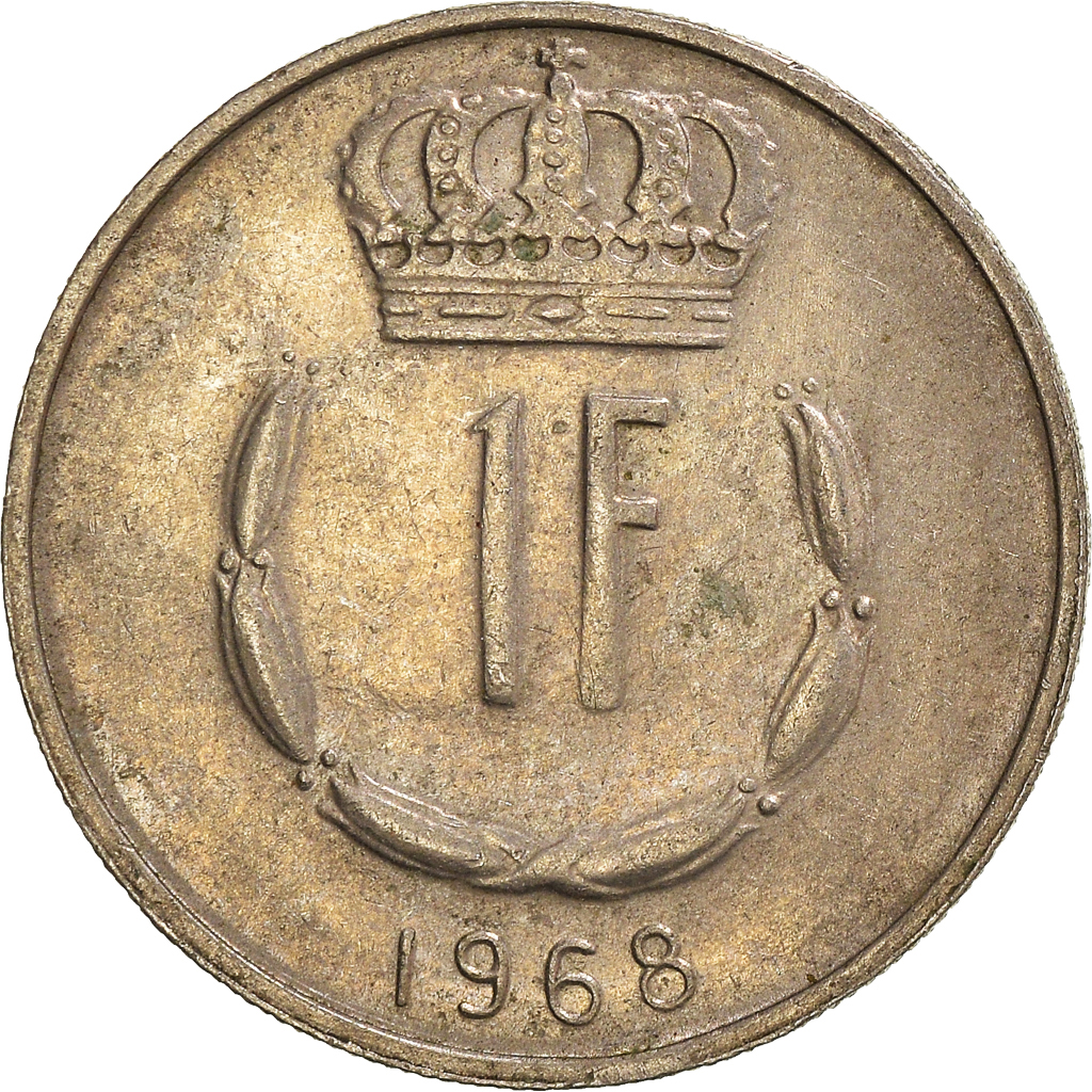 Moneda, Luxemburgo, Franc, 1968
