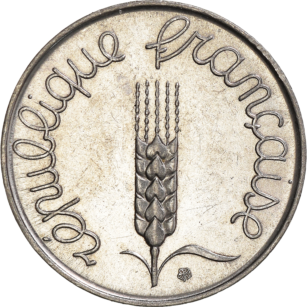 Moneda, Francia, 5 Centimes, 1963
