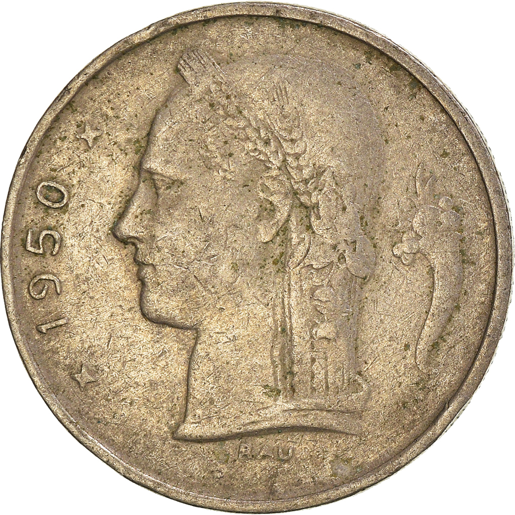 [#920705] Munten, België, Franc, 1950