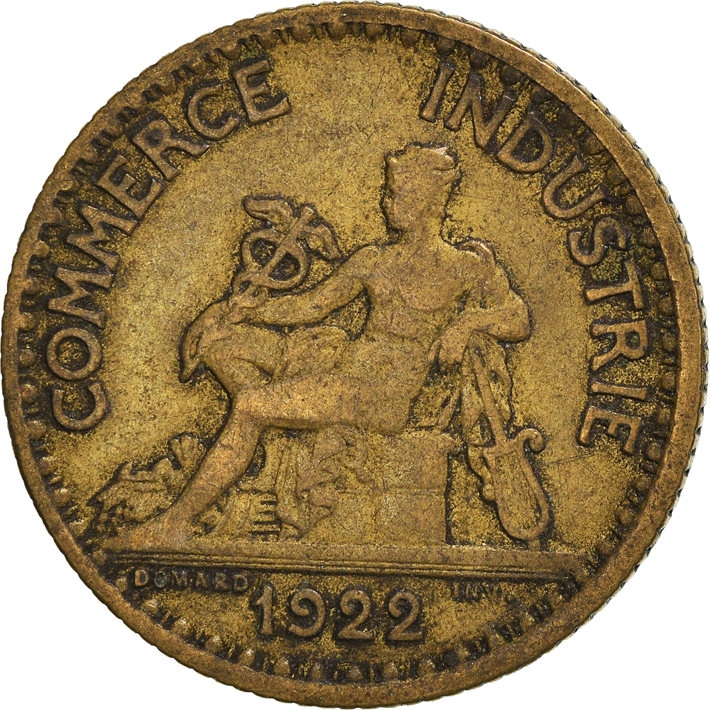 Moneda, Francia, Franc, 1922