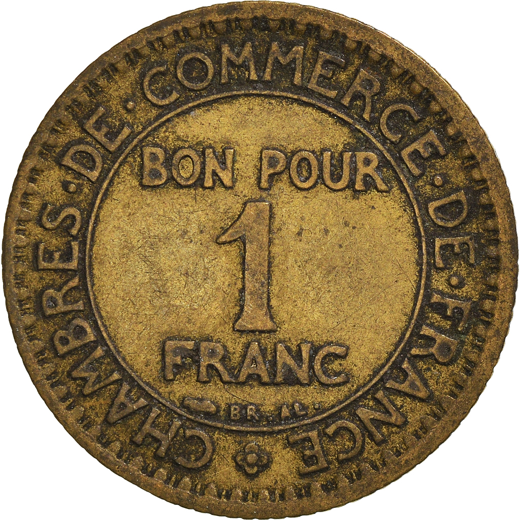 Moneda, Francia, Franc, 1922