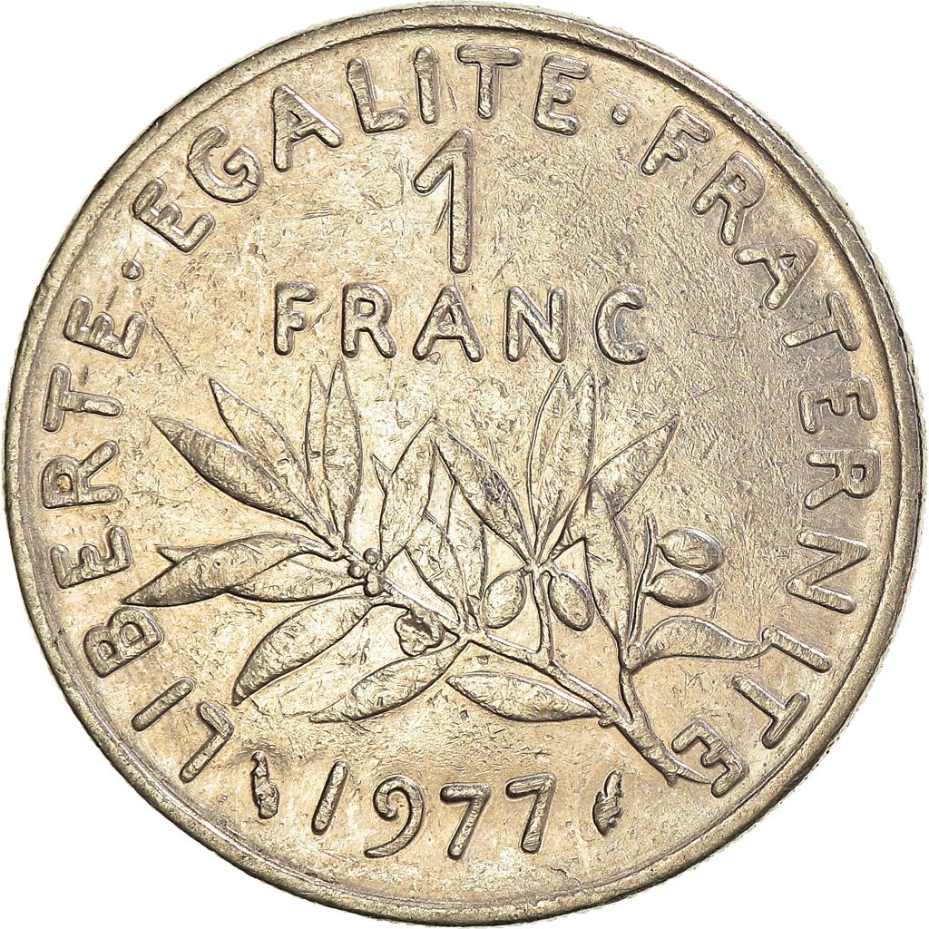 Moneda, Francia, Franc, 1977