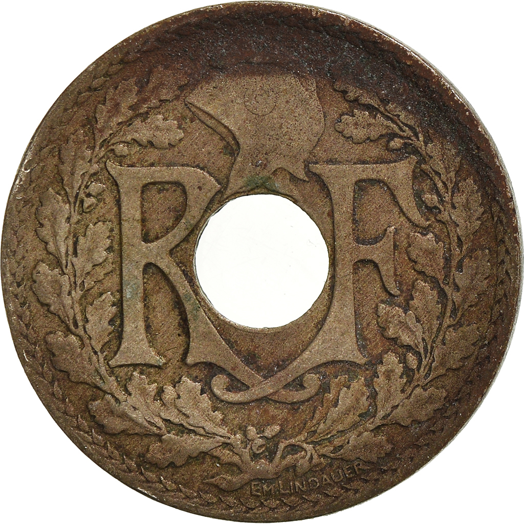 Moneda, Francia, 10 Centimes, 1924