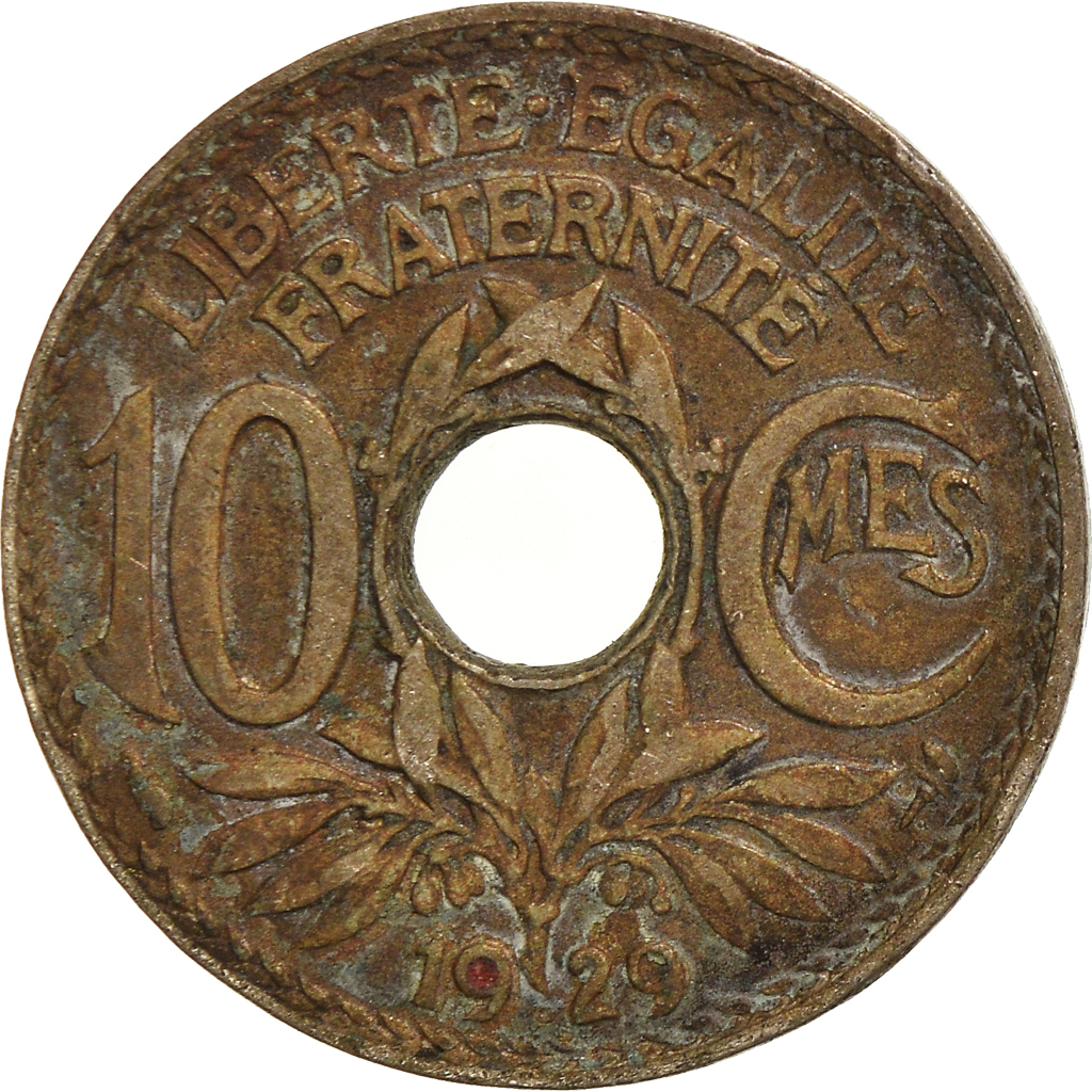 Moneda, Francia, 10 Centimes, 1929