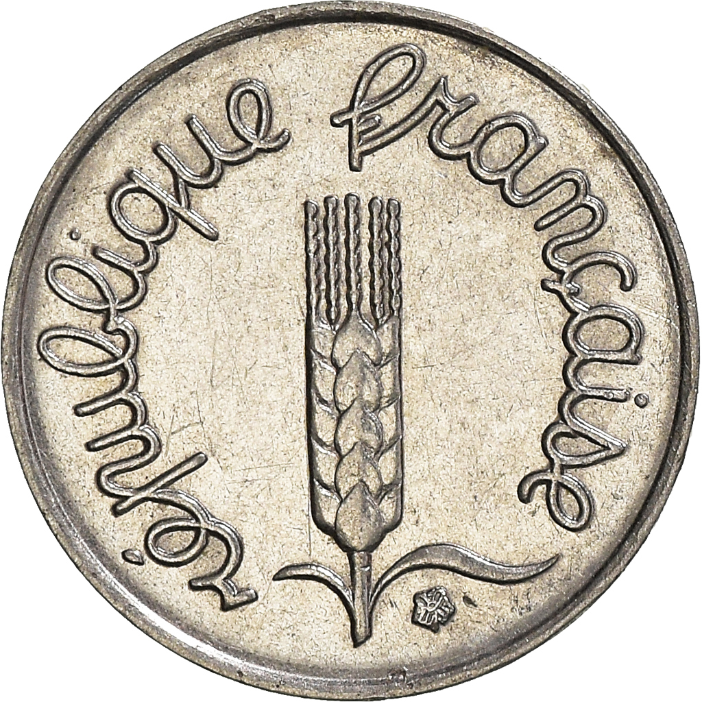 Moneda, Francia, Centime, 1965