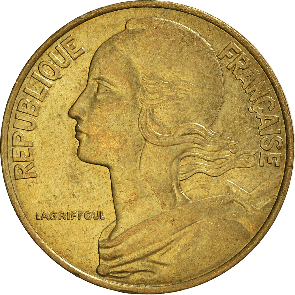 Moneda, Francia, 20 Centimes, 2000