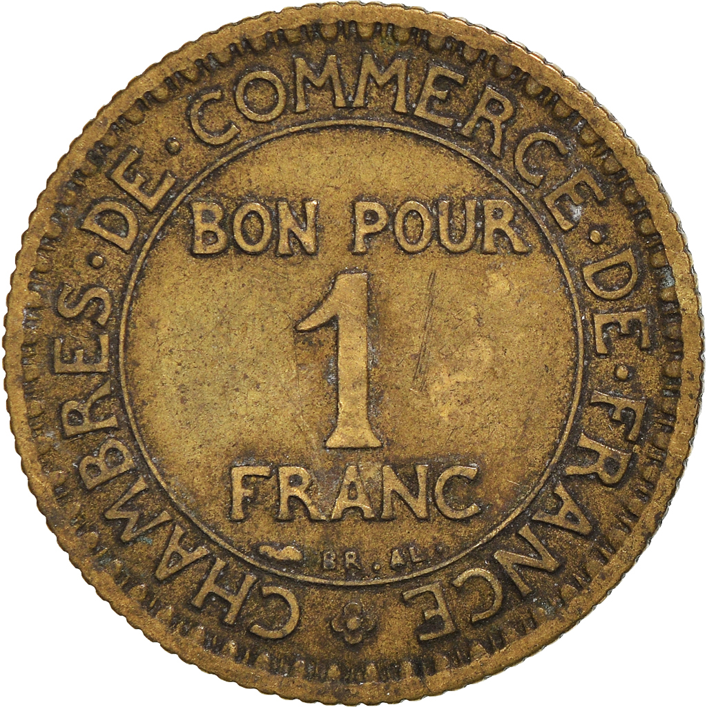 Moneda, Francia, Franc, 1922