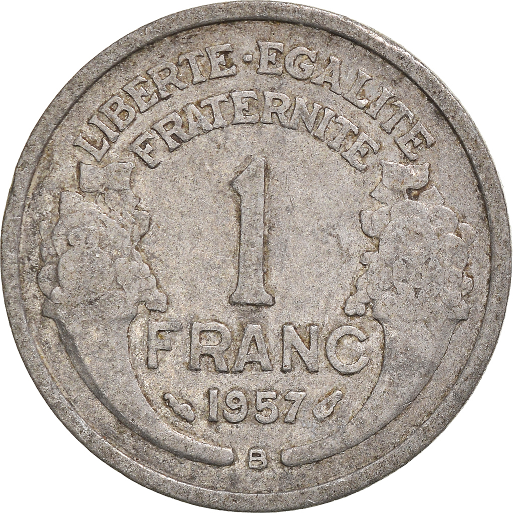 Moneda, Francia, Franc, 1957