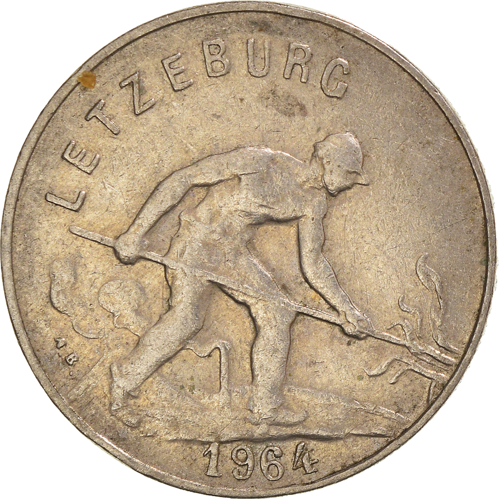 Moneda, Luxemburgo, Franc, 1964