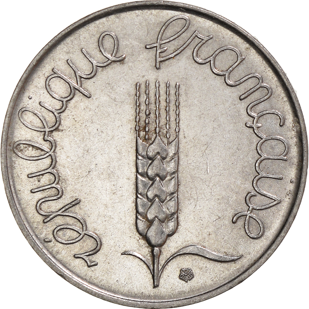 Moneda, Francia, 5 Centimes, 1963