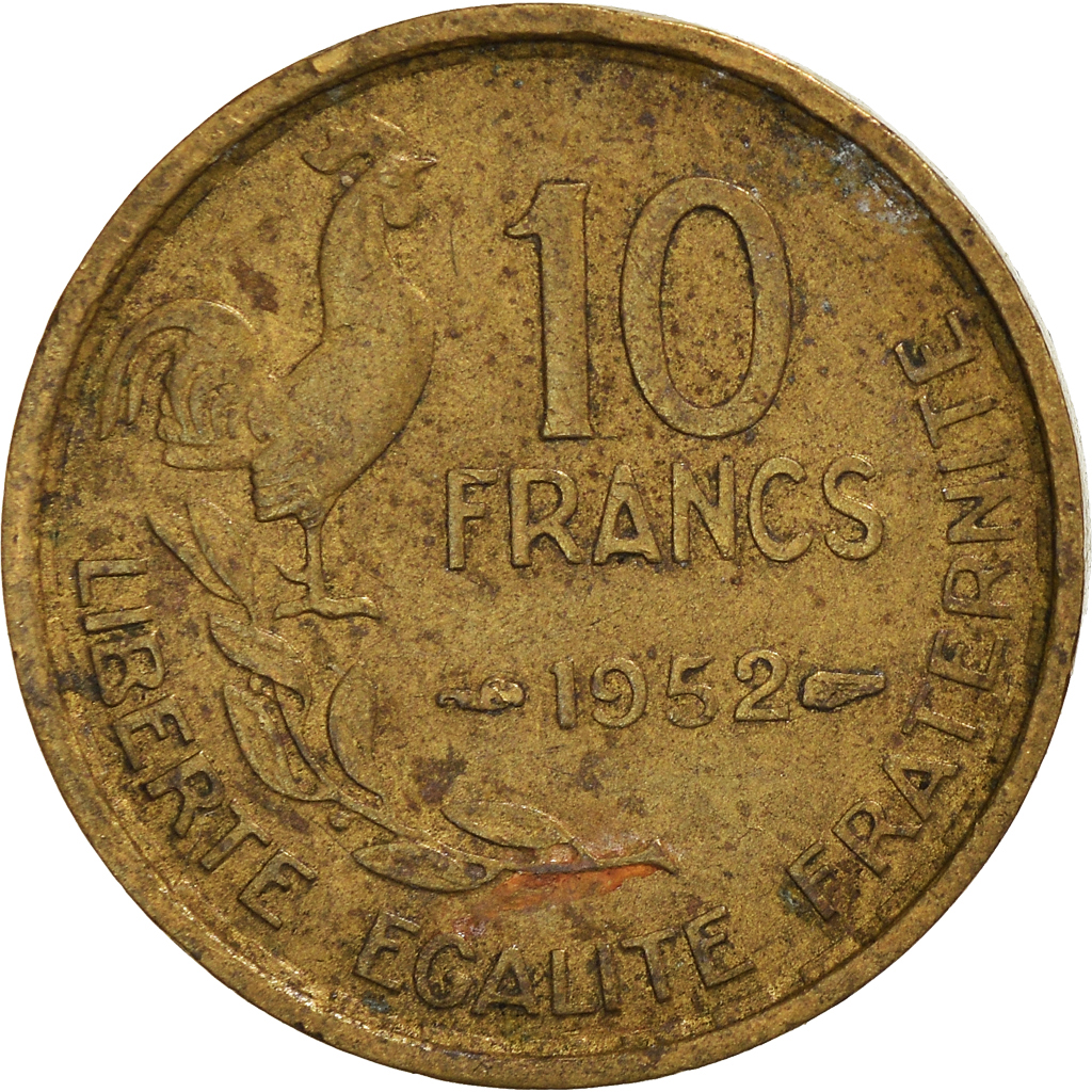 Moneda, Francia, 10 Francs, 1952