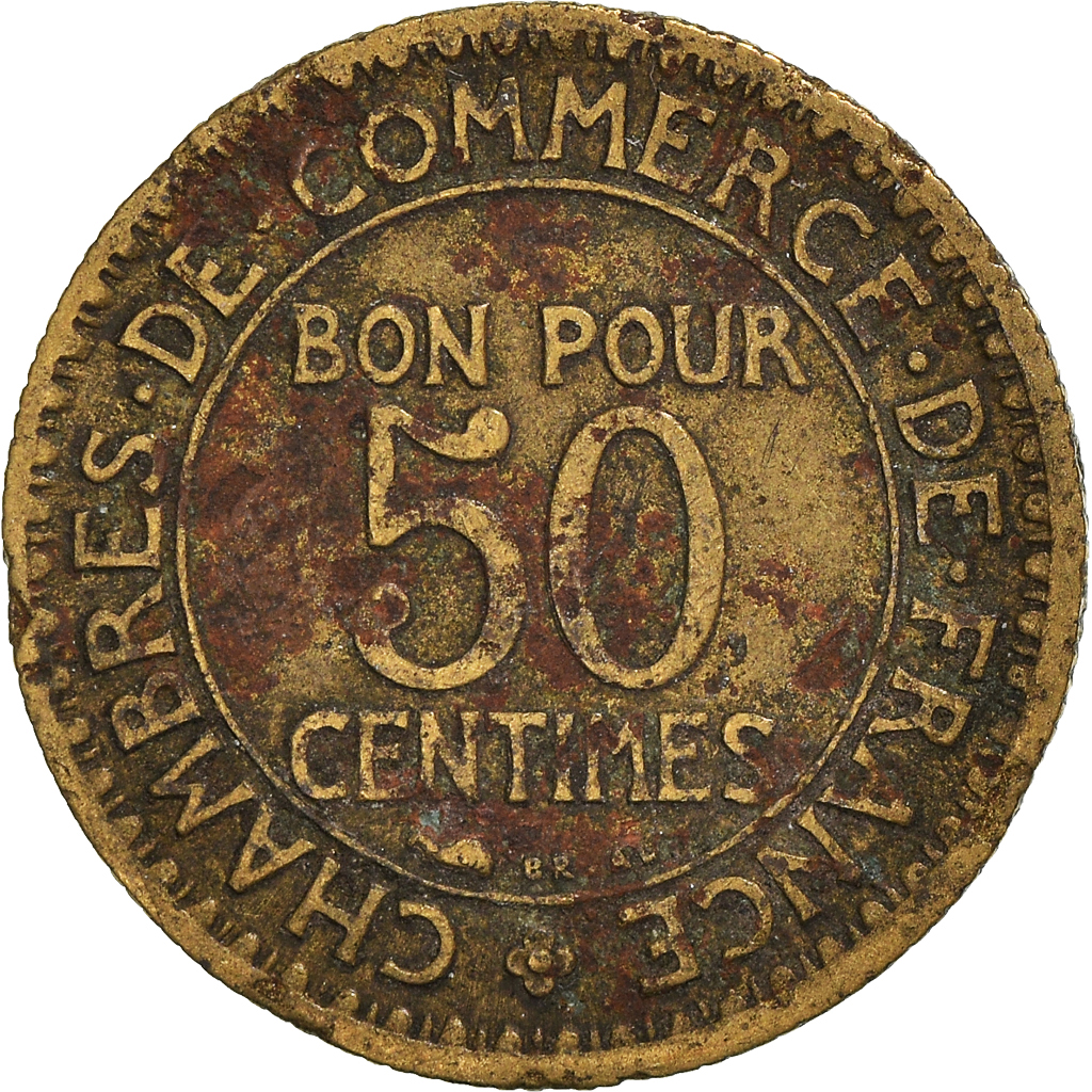 Moneda, Francia, 50 Centimes, 1927
