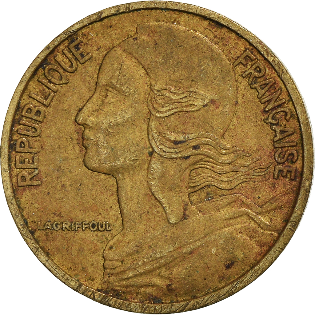 Moneda, Francia, 5 Centimes, 1966