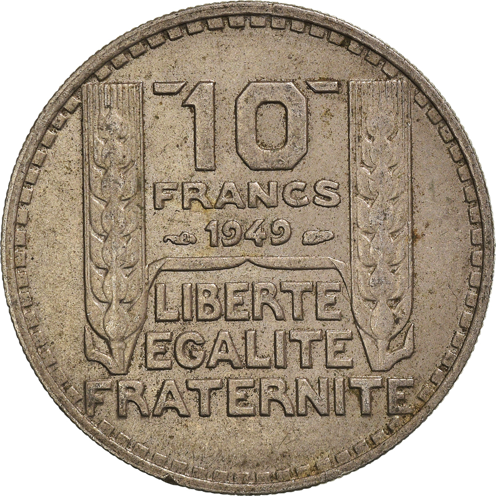 Moneda, Francia, 10 Francs, 1949
