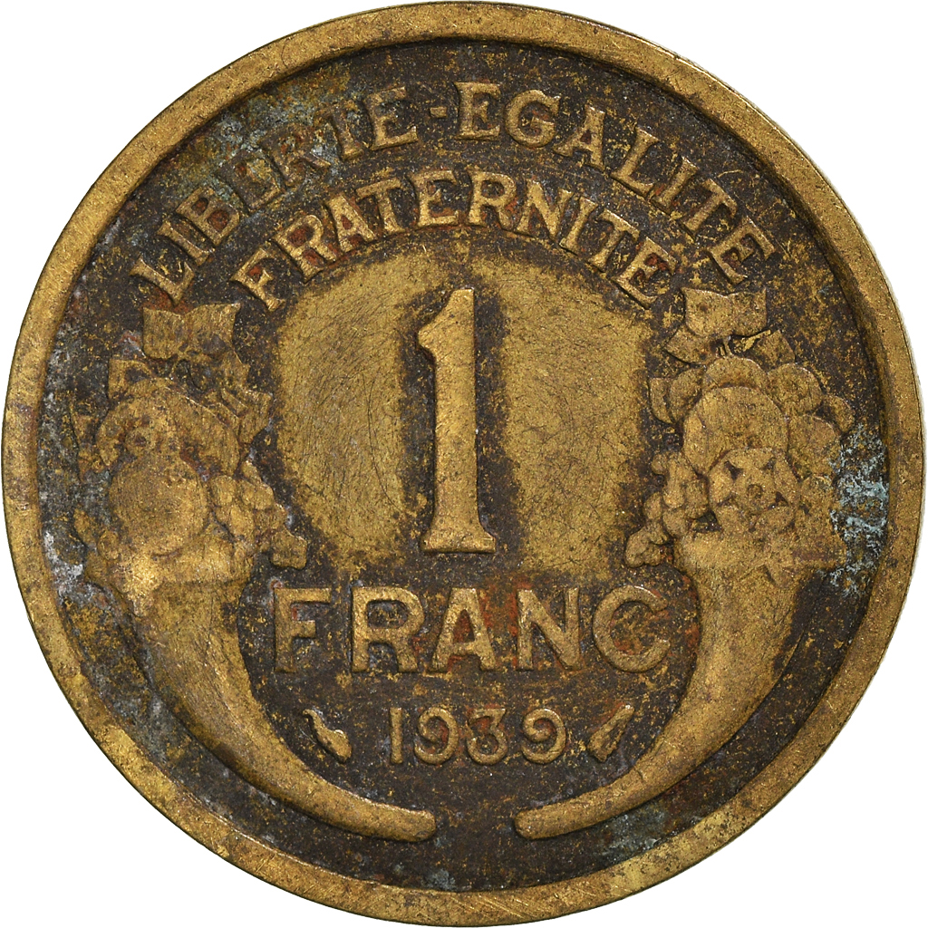 Moneda, Francia, Franc, 1939
