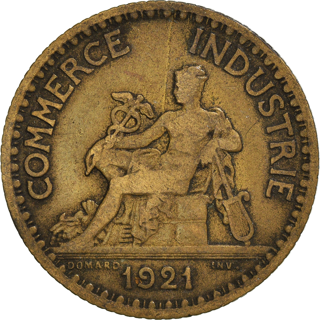Moneda, Francia, Franc, 1921