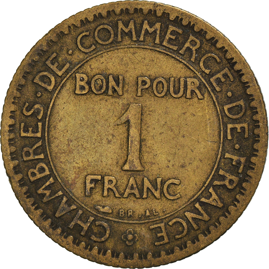 Moneda, Francia, Franc, 1921